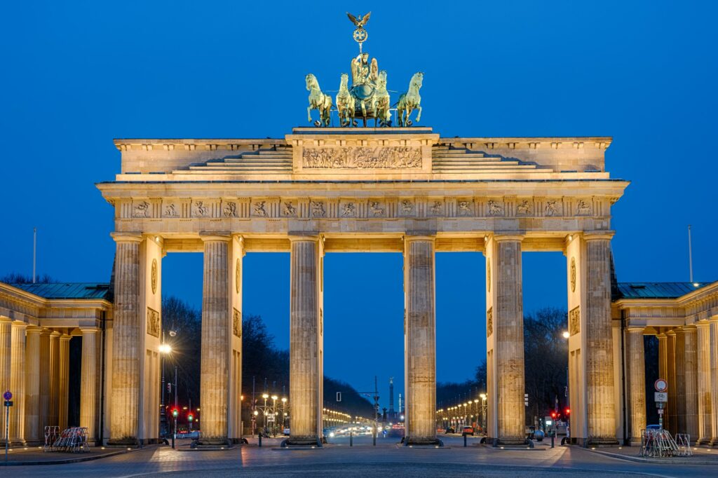 The Brandenburg Gate in Berlin